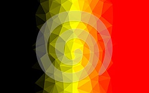 Black Yellow Red, flag Belgica, triangular low poly, Mosaic pattern Background, Vector illustration graphic, Creative Business, Or