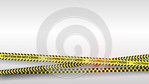 Black and yellow stripes set. Warning tapes. Danger signs. Caution ,Barricade tape, Do not cross, police, scene barrier