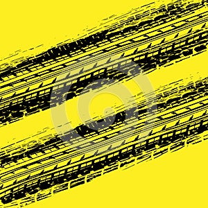 Black and yellow track background