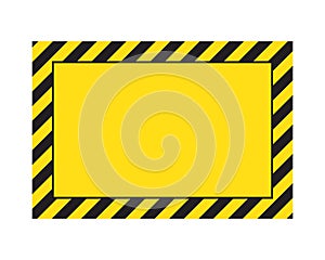 Black and yellow warning line striped rectangular background, yellow and black stripes on the diagonal, a warning to be careful of