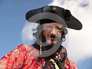 Blackbeard pirate headshot