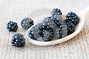 Blackberries macro shot