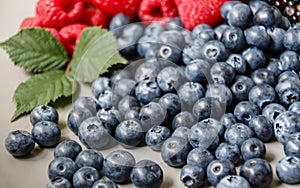 Blackberries, raspberries and blueberries