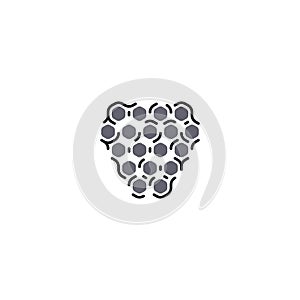 blackberry fruit logo vector icon symbol element