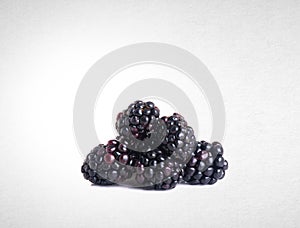 blackberry isolated on background