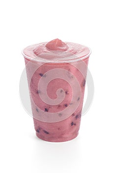 Blackberry or Mixed Berry Smoothie on White