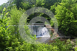 Blackberry river waterfall connecticut summer