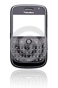 Blackberry smart phone isolated