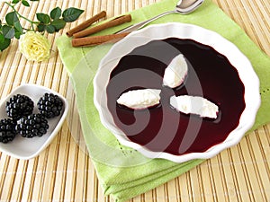 Blackberry soup