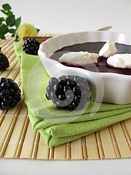 Blackberry soup