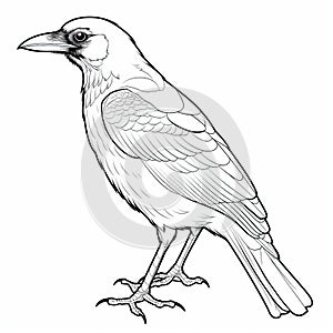 Blackbird Coloring Pages For Adults: Dark Beige And Purple Designs