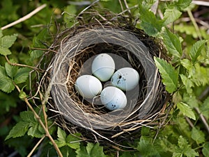 Blackbirds nest