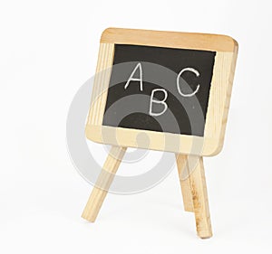 Blackboard with ABC