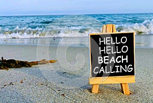 Hello hello beach calling.