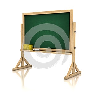 Blackboard, chalkboard isolated on white
