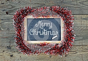 Blackboard chalkboard Merry Christmas