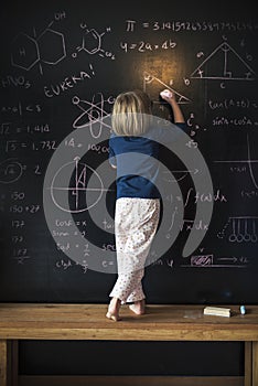 Blackboard Drawing Creative Imagination Idea Concept