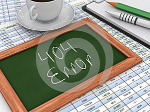 Blackboard with Error