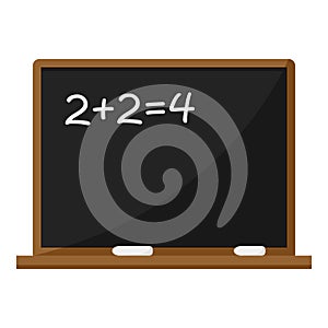 Blackboard Flat Icon Isolated on White