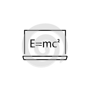blackboard icon. Element of scientifics study icon for mobile concept and web apps. Thin line blackboard icon can be used for web