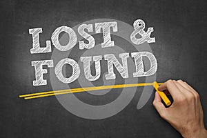 Blackboard - lost and found