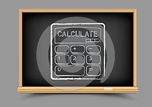 Blackboard mathematics calculate lesson