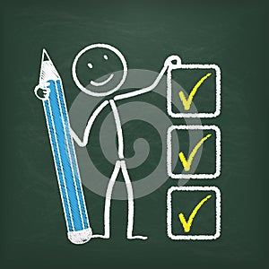 Blackboard Stickman Checklist