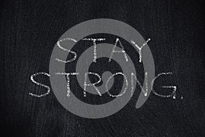 Blackboard text stay strong