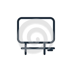 blackboard vector icon. blackboard editable stroke. blackboard linear symbol for use on web and mobile apps, logo, print media.