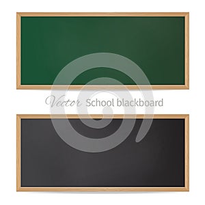 Blackboards. Black and green