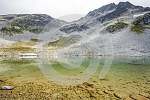 Blackcomb Lake in a summer time