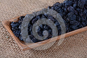 Blackcurrant, dried black grape, black grape photo