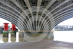 Blackfriars Bridge over the River Thames, London