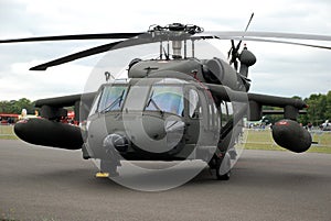 Blackhawk on the ground