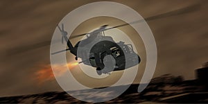 Blackhawk Over Baghdad