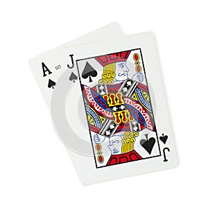 Blackjack playing cards