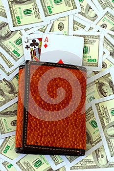 Blackjack in wallet