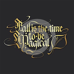 Blackletter quote vector.