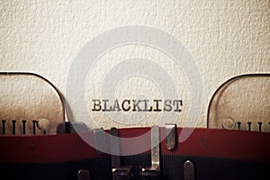 Blacklist concept view