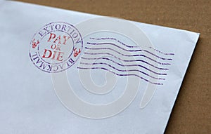 Blackmail for extortion