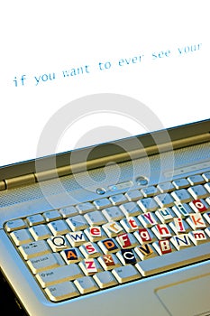 Blackmail keyboard concept