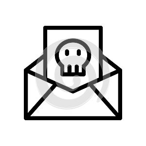blackmail line icon illustration vector graphic