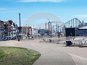 Blackpool Pleasure Beach in Lancashire England