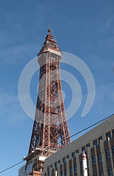 Blackpool tower - blue sky