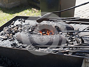 Blacksmith fire with resilient carbons