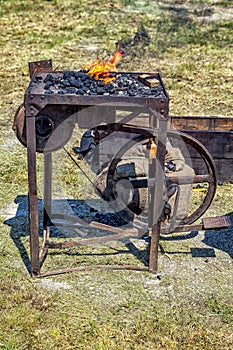 Blacksmith forge.