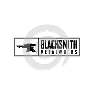 Blacksmith metalworks Logo Design Inspiration