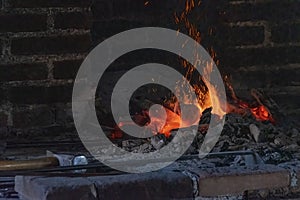 Blacksmith\'s Tools at Fort William, Ontario