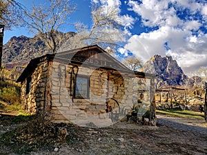 Blacksmith shop at Spring Mountain Ranch State Park outside of Las Vegas, Nevada