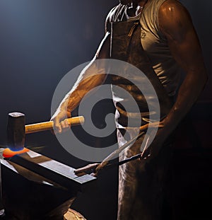 Blacksmith working